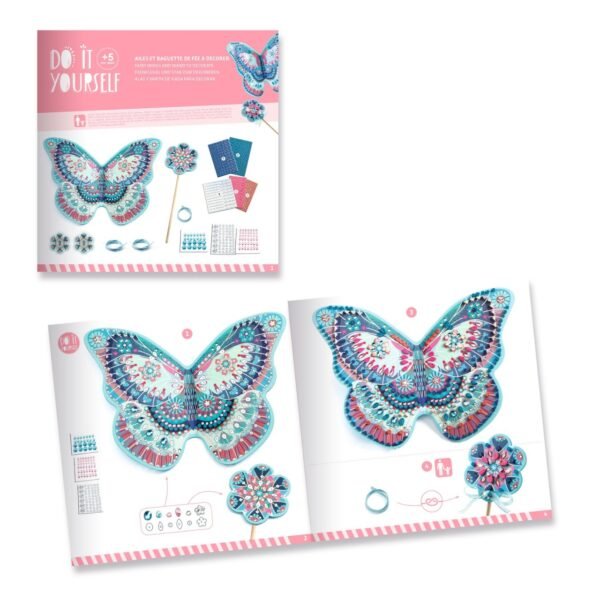 Joc Creativ Diy Aripi Si Bagheta Fermecata, Djeco - Imagine 3