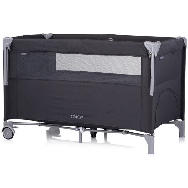 Patut Pliabil Chipolino Relax Anthracite Linen Cu Laterala Culisanta - Imagine 2