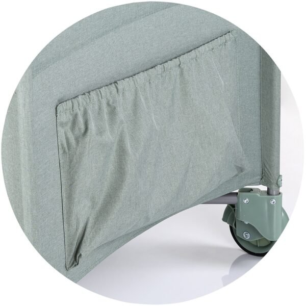 Patut Pliabil Chipolino Relax Basil Linen Cu Laterala Culisanta - Imagine 5