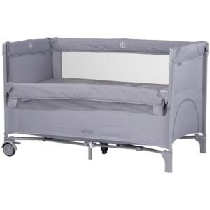 Patut Pliabil Chipolino Relax Cloud Linen Cu Laterala Culisanta