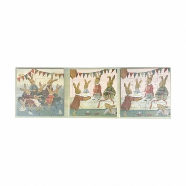 Set 2 Puzzle-Uri Magnetice Familia Iepurasilor, Egmont Toys - Imagine 2