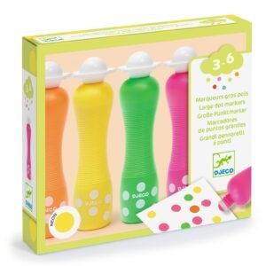 Set 4 Markere Culori Neon Pentru Bebe, Djeco