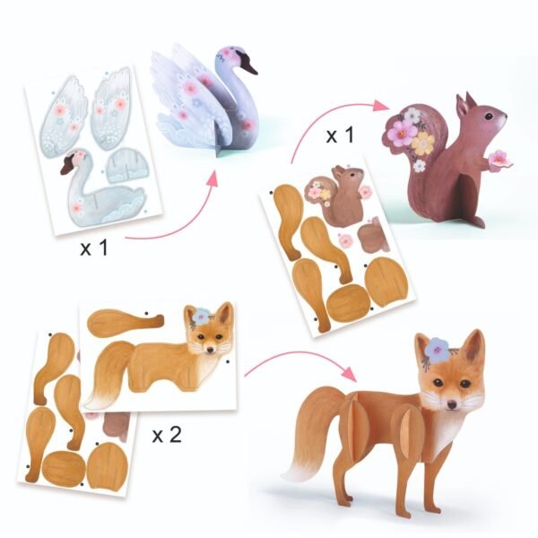 Atelier Creativ Animalute Dragalase, Djeco - Imagine 2