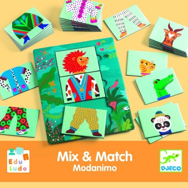 Joc Eduludo Mix &Amp; Match Modanimo, Djeco - Imagine 2