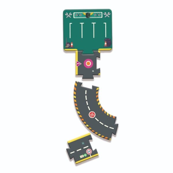 Puzzle Circuit Gigant De Curse, Djeco - Imagine 5