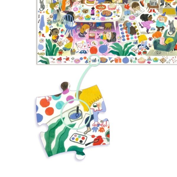 Puzzle Observație Petrecerea , Djeco - Imagine 3