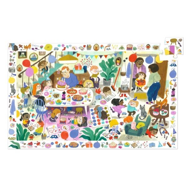 Puzzle Observație Petrecerea , Djeco - Imagine 4