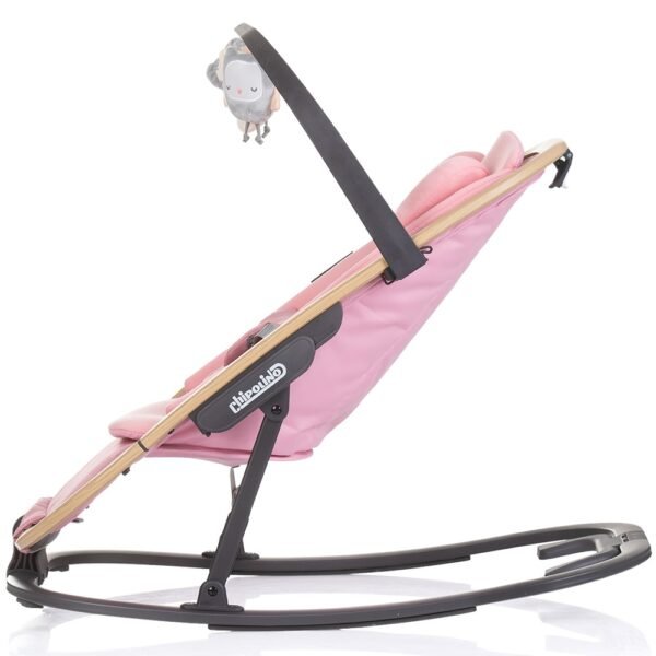 Scaunel Balansoar Chipolino Senso Pink Marshmallow Wood - Imagine 2