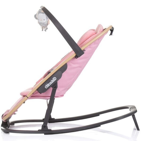 Scaunel Balansoar Chipolino Senso Pink Marshmallow Wood - Imagine 4
