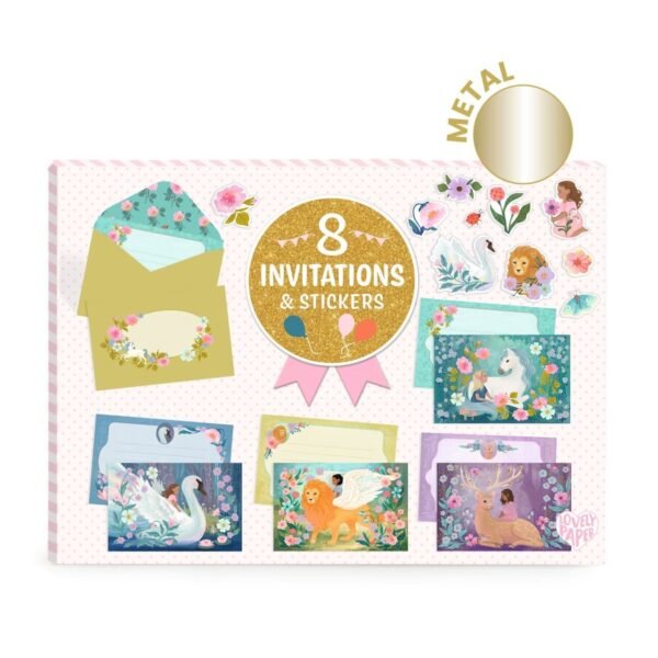 Set De Invitatii Animale Fantastice, Djeco