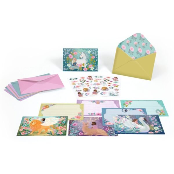 Set De Invitatii Animale Fantastice, Djeco - Imagine 2