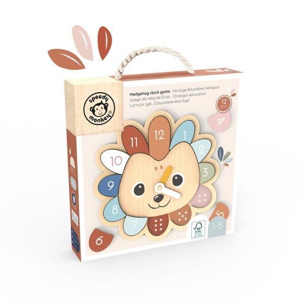 Ceas Educativ Din Lemn, Speedy Monkey - Imagine 2