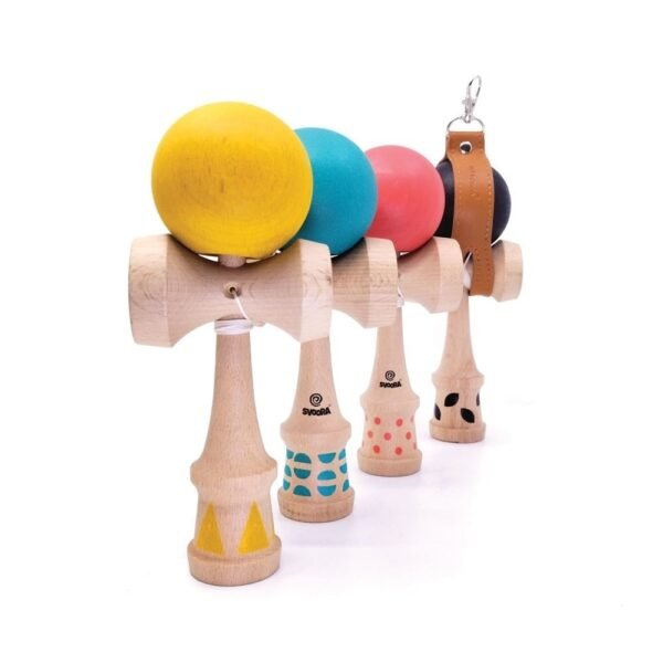 Joc De Indemanare Kendama Din Lemn, Svoora - Imagine 4