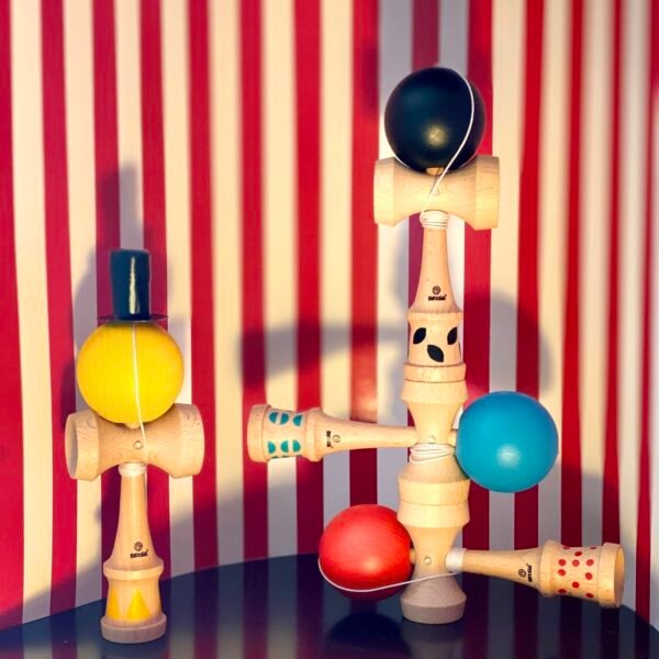 Joc De Indemanare Kendama Din Lemn, Svoora - Imagine 5