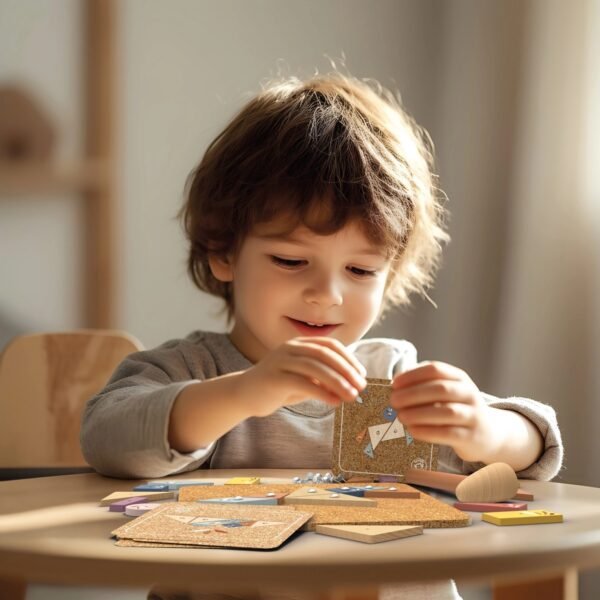 Joc Educativ Cu Ciocanel Si Panou Din Pluta, Speedy Monkey - Imagine 2