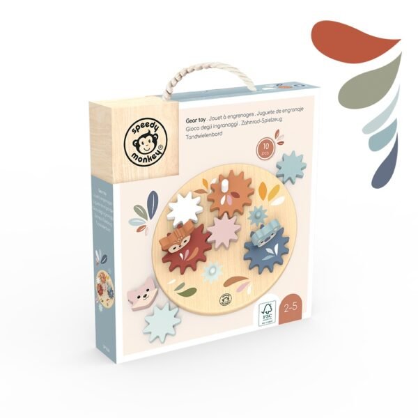 Jucarie Interactiva Cu Roti Dintate, Speedy Monkey - Imagine 2
