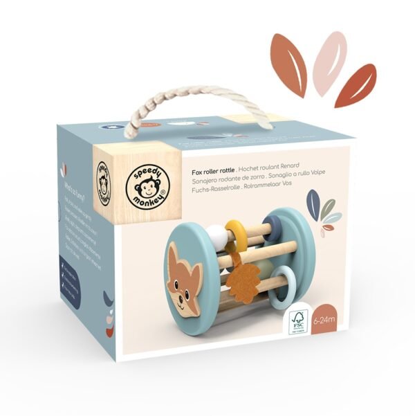 Jucarie Senzoriala Bebe Din Lemn, Speedy Monkey - Imagine 3