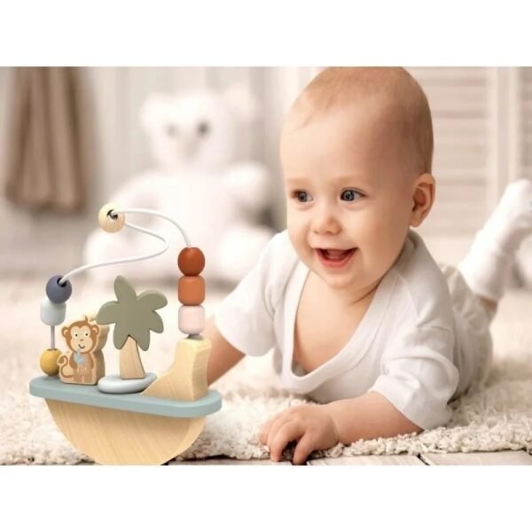 Labirint Cu Bile Din Lemn, Speedy Monkey - Imagine 2