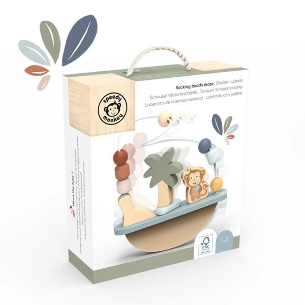 Labirint Cu Bile Din Lemn, Speedy Monkey - Imagine 3