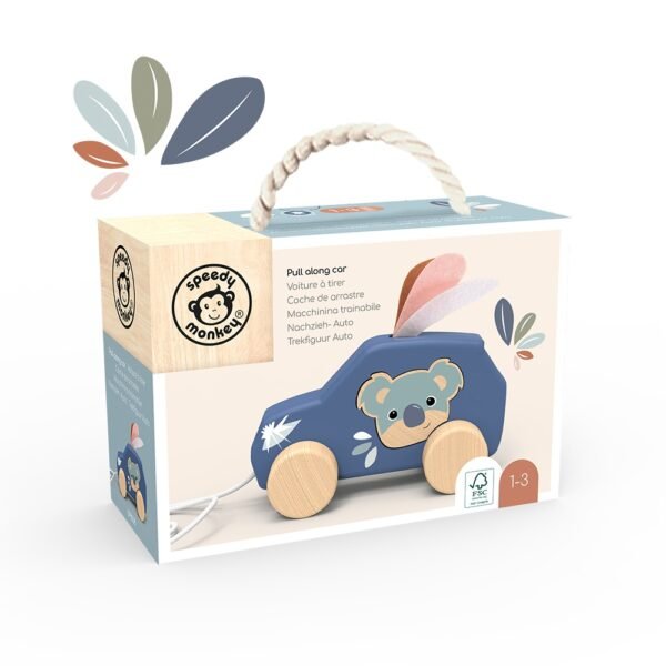 Masinuta De Tras Din Lemn, Speedy Monkey - Imagine 3