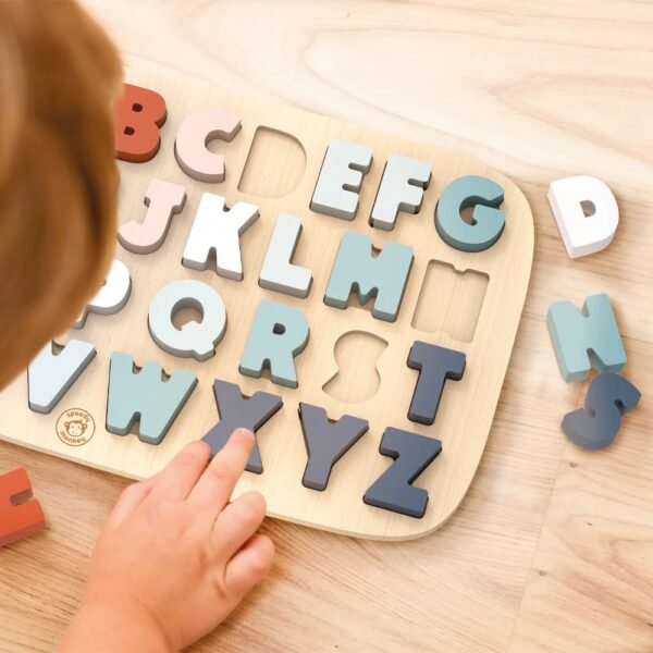 Puzzle Alfabet Din Lemn, Speedy Monkey - Imagine 2