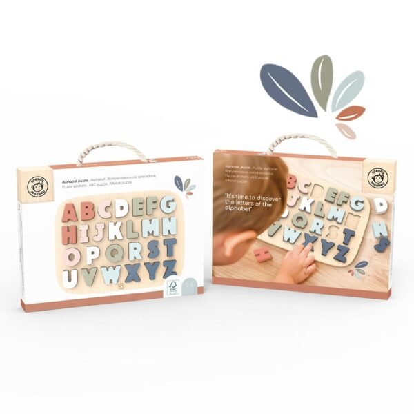 Puzzle Alfabet Din Lemn, Speedy Monkey - Imagine 4