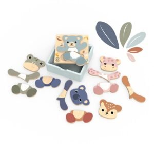 Puzzle din lemn Mix & Match, Speedy Monkey