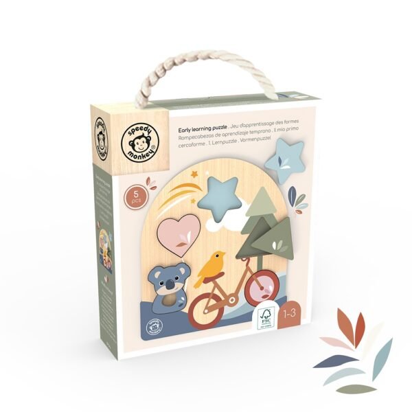 Puzzle Educativ Din Lemn, Speedy Monkey - Imagine 2