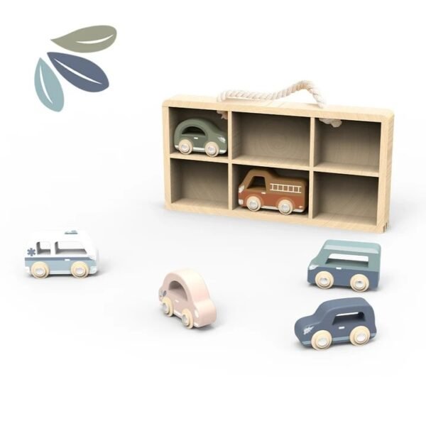 Set De 6 Masinute Din Lemn, Speedy Monkey - Imagine 3