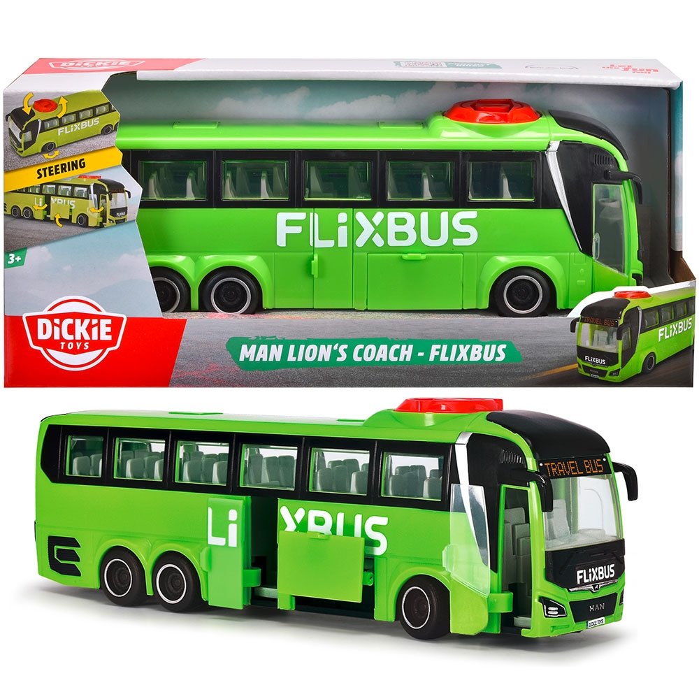 Autobuz Dickie Toys MAN Lion's Coach 26,5 cm Flixbus verde 8 Autobuz Dickie Toys MAN Lion's Coach 26,5 cm Flixbus verde - Image 7