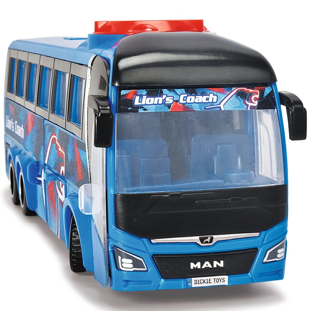 Autobuz Dickie Toys MAN Lion's Coach 26,5 cm albastru 5 Autobuz Dickie Toys MAN Lion's Coach 26,5 cm albastru - Image 4