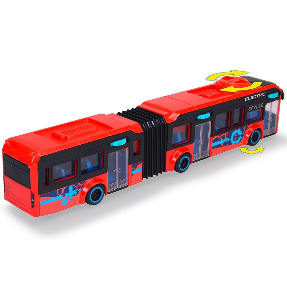 Autobuz Dickie Toys Volvo City Bus 40 cm rosu 3 Autobuz Dickie Toys Volvo City Bus 40 cm rosu - Image 2