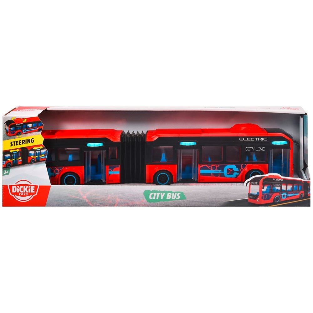 Autobuz Dickie Toys Volvo City Bus 40 cm rosu 14 Autobuz Dickie Toys Volvo City Bus 40 cm rosu - Image 13