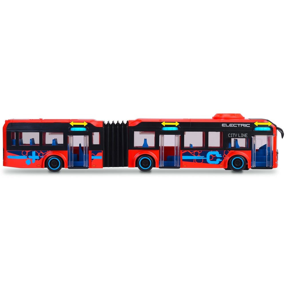 Autobuz Dickie Toys Volvo City Bus 40 cm rosu 4 Autobuz Dickie Toys Volvo City Bus 40 cm rosu - Image 3