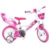 Bicicleta copii Dino Bikes 12 Little Heart alb si roz I Best Buy Babys