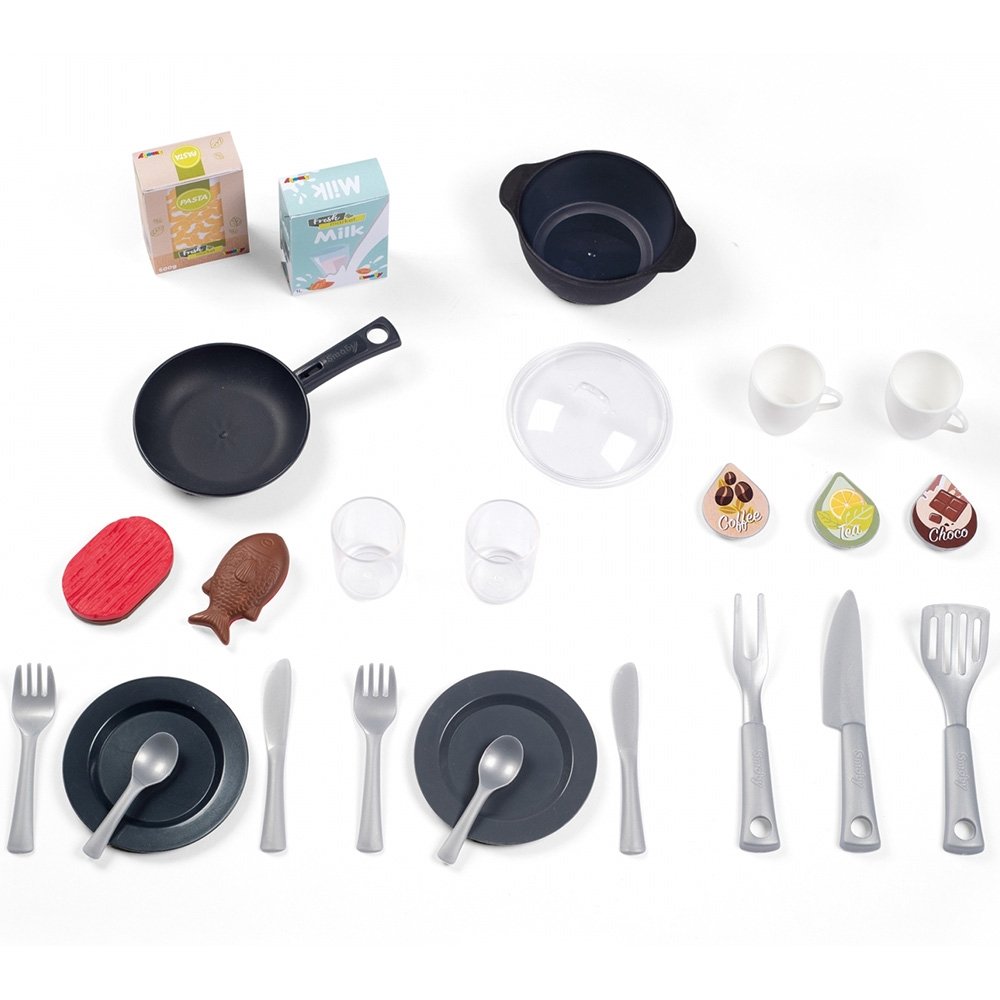 Bucatarie Smoby Cherry Kitchen cu 25 accesorii 4 Bucatarie Smoby Cherry Kitchen cu 25 accesorii - Image 3