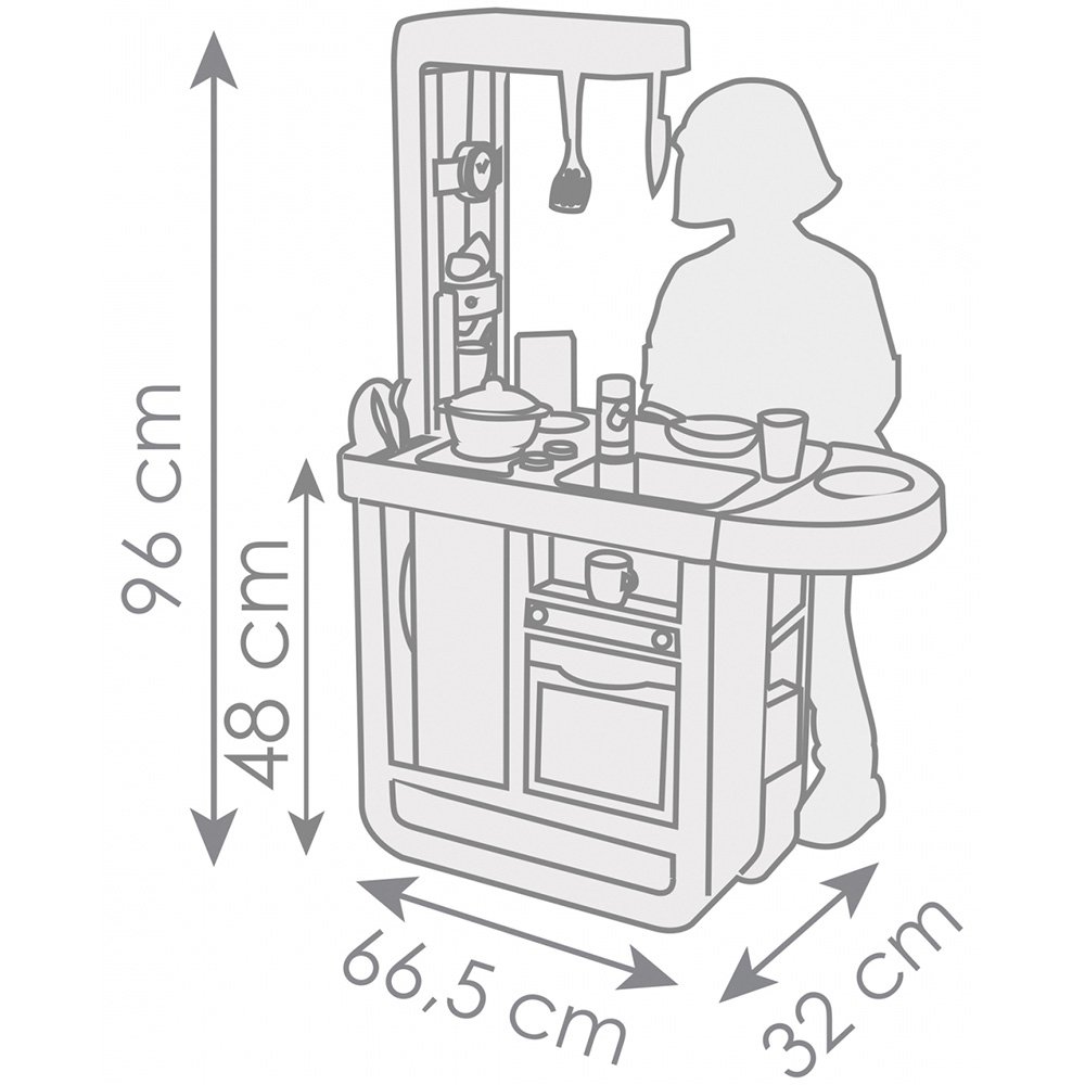 Bucatarie Smoby Cherry Kitchen cu 25 accesorii 3 Bucatarie Smoby Cherry Kitchen cu 25 accesorii - Image 2