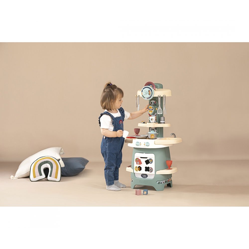 Bucatarie Smoby Cooky Kitchen albastru cu accesorii 5 Bucatarie Smoby Cooky Kitchen albastru cu accesorii - Image 4