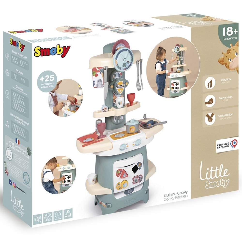 Bucatarie Smoby Cooky Kitchen albastru cu accesorii 11 Bucatarie Smoby Cooky Kitchen albastru cu accesorii - Image 10