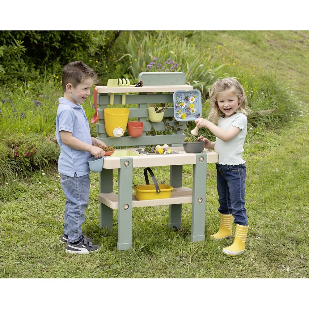 Bucatarie Smoby Mud Kitchen cu 15 accesorii 5 Bucatarie Smoby Mud Kitchen cu 15 accesorii - Image 4