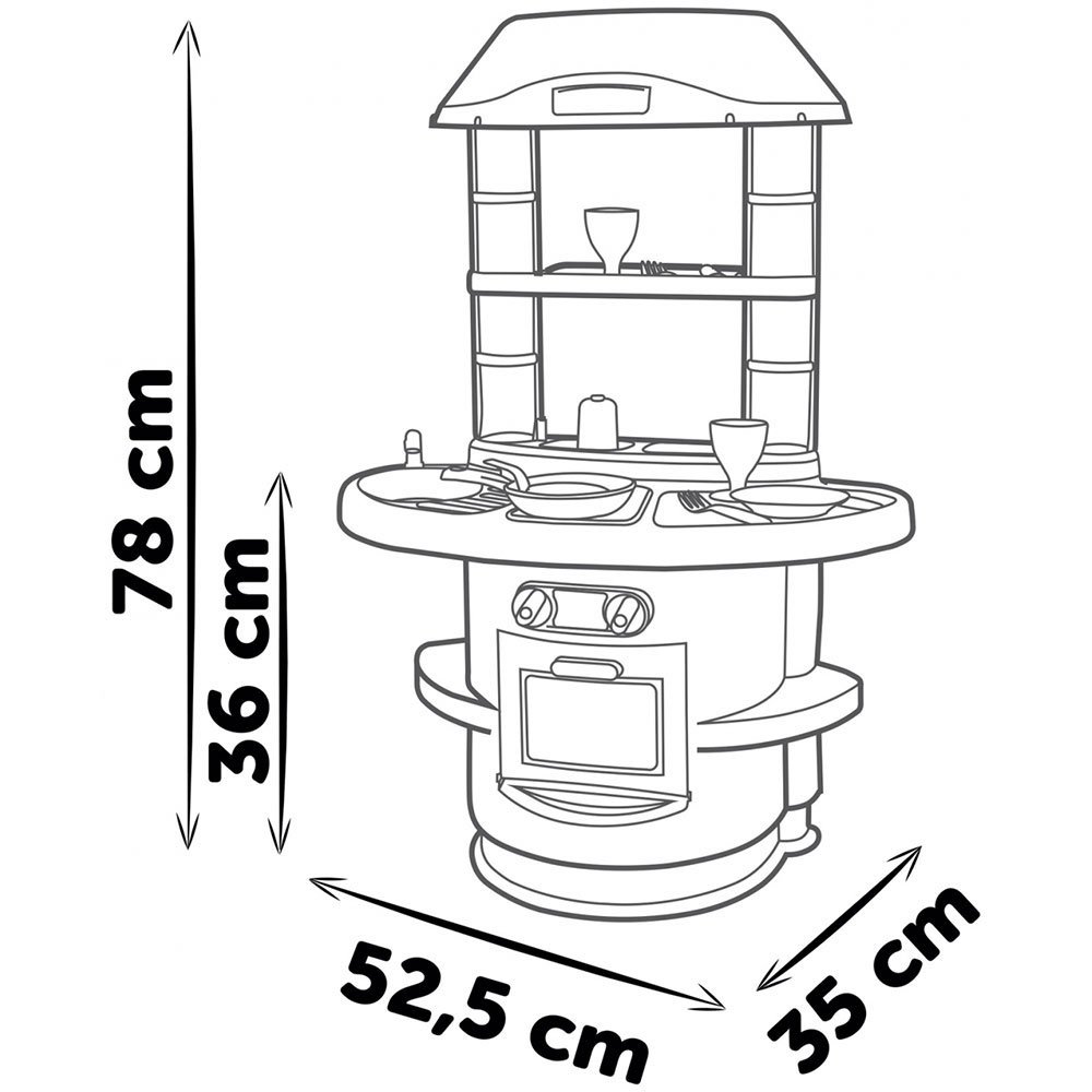 Bucatarie Smoby Nova verde cu accesorii 3 Bucatarie Smoby Nova verde cu accesorii - Image 2