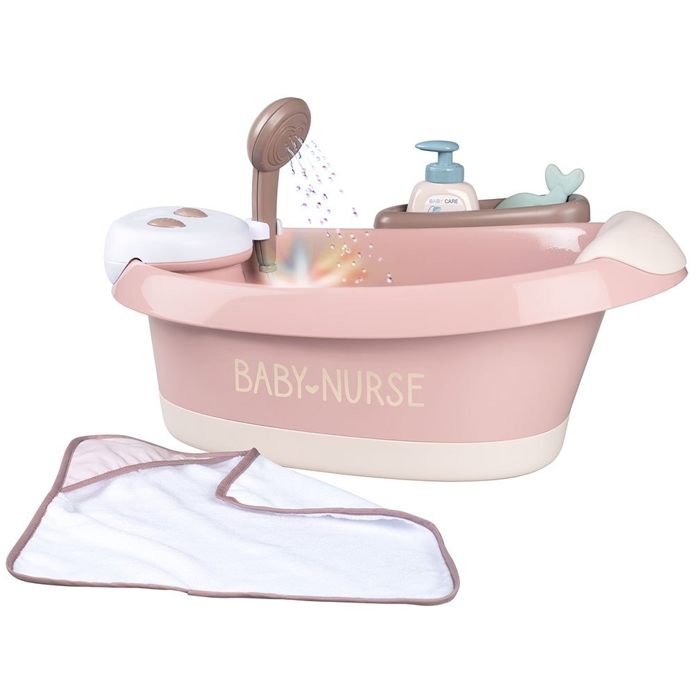 Cadita Pentru Papusa Smoby Baby Nurse Baleno Bath Roz Cu Accesorii 2 Cadita Pentru Papusa Smoby Baby Nurse Baleno Bath Roz Cu Accesorii