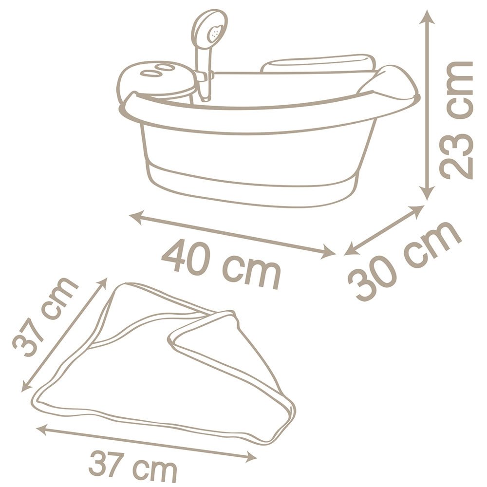 Cadita Pentru Papusa Smoby Baby Nurse Baleno Bath Roz Cu Accesorii 5 Cadita Pentru Papusa Smoby Baby Nurse Baleno Bath Roz Cu Accesorii - Imagine 4