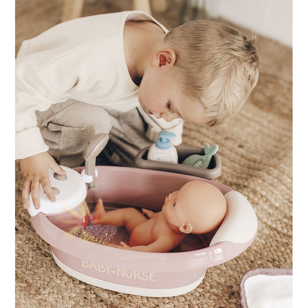 Cadita Pentru Papusa Smoby Baby Nurse Baleno Bath Roz Cu Accesorii 12 Cadita Pentru Papusa Smoby Baby Nurse Baleno Bath Roz Cu Accesorii - Imagine 11
