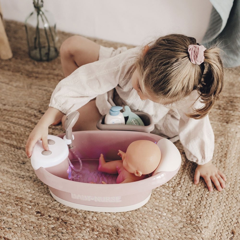 Cadita Pentru Papusa Smoby Baby Nurse Baleno Bath Roz Cu Accesorii 8 Cadita Pentru Papusa Smoby Baby Nurse Baleno Bath Roz Cu Accesorii - Imagine 7