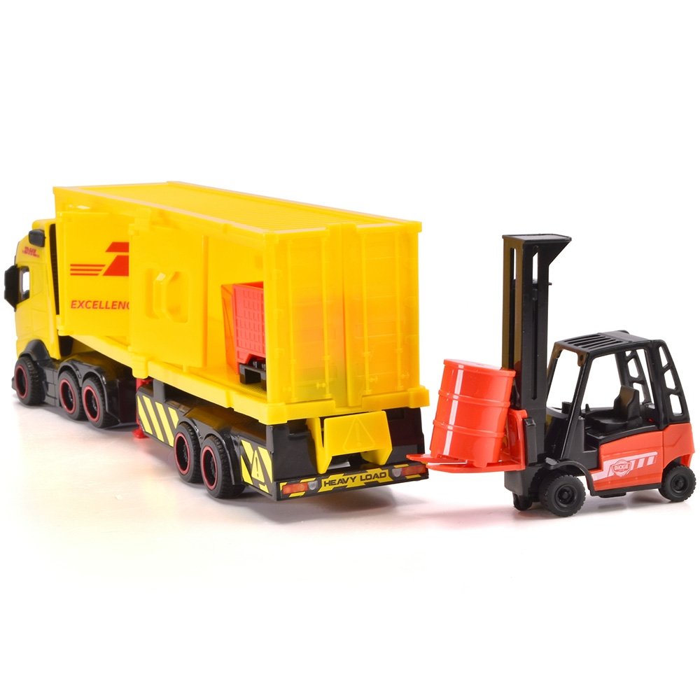 Camion Dickie Toys DHL Heavy Truck 35 cm cu lumini si sunete 6 Camion Dickie Toys DHL Heavy Truck 35 cm cu lumini si sunete - Image 5