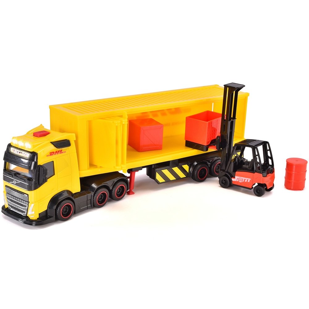 Camion Dickie Toys DHL Heavy Truck 35 cm cu lumini si sunete 7 Camion Dickie Toys DHL Heavy Truck 35 cm cu lumini si sunete - Image 6