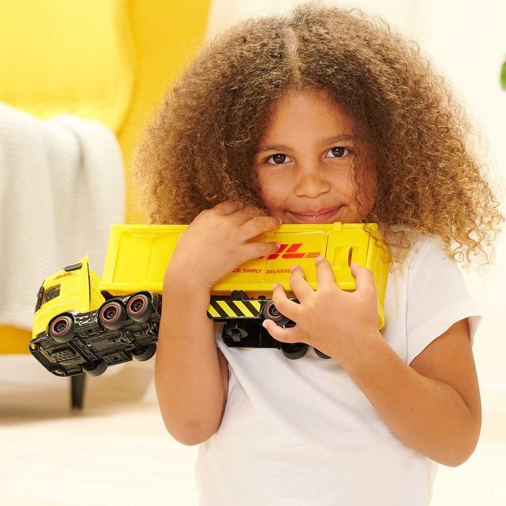 Camion Dickie Toys DHL Heavy Truck 35 cm cu lumini si sunete 10 Camion Dickie Toys DHL Heavy Truck 35 cm cu lumini si sunete - Image 9