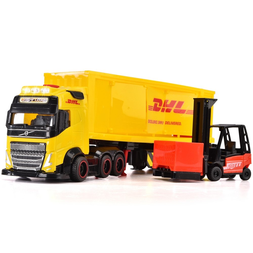 Camion Dickie Toys DHL Heavy Truck 35 cm cu lumini si sunete 8 Camion Dickie Toys DHL Heavy Truck 35 cm cu lumini si sunete - Image 7