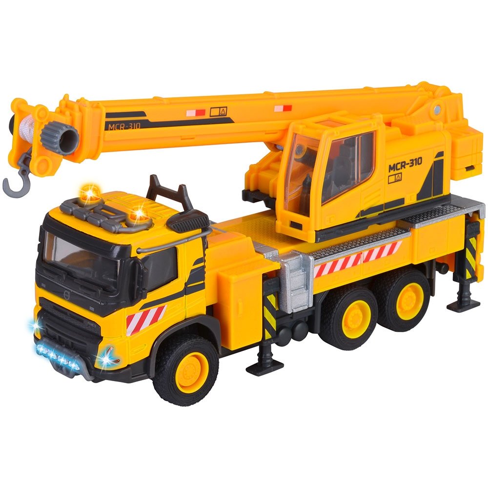 Camion cu macara Majorette Volvo Truck Crane cu lumini si sunete 2 Camion cu macara Majorette Volvo Truck Crane cu lumini si sunete